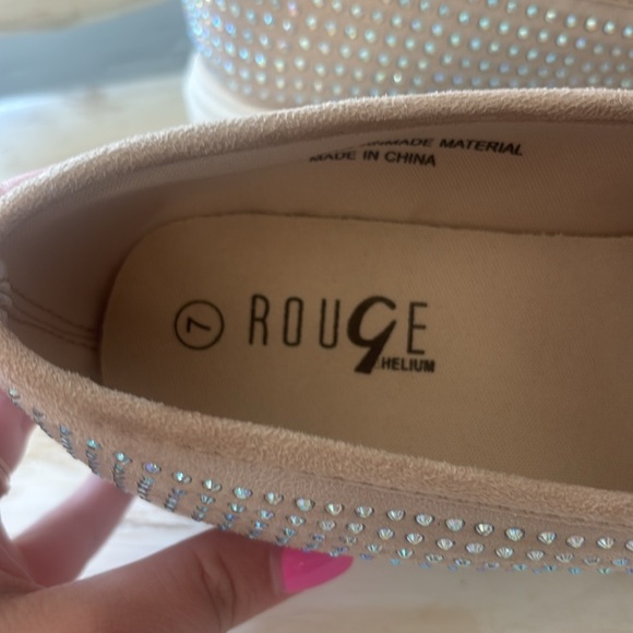 Rouge Helium Pink and‎ White Loafers with Modern Chunky Sole Size 7 - Picture 2 of 5